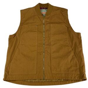 St. John's Bay Rib Collar Vest Jacket Mens XL Brown Lined Insulated Outdoors